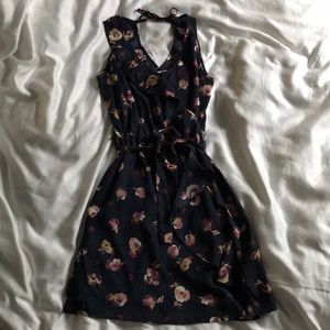 Lauren Conrad black floral dress